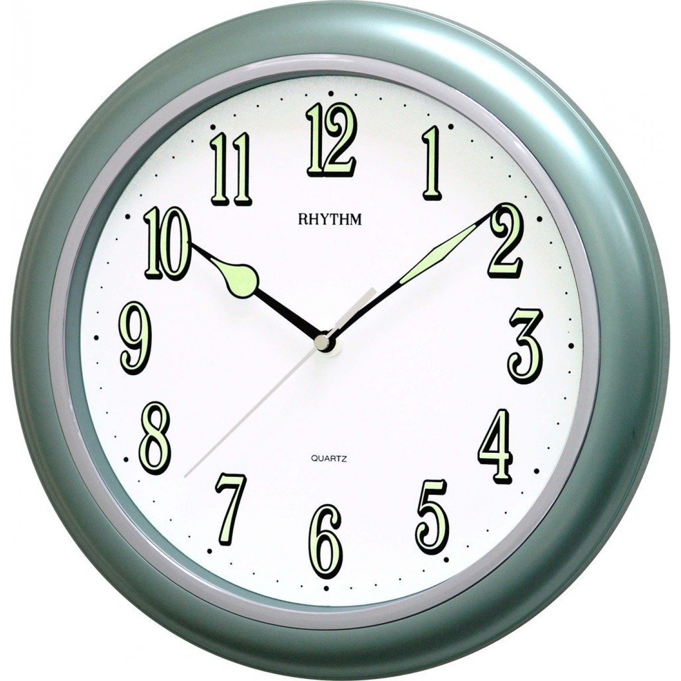 Rhythm Value Added Wall Clock Super Luminous Glow In The Dark Metallic